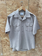 Vintage 50s Finesilver Stay Press Shirt Size M Military Ranger Shirt